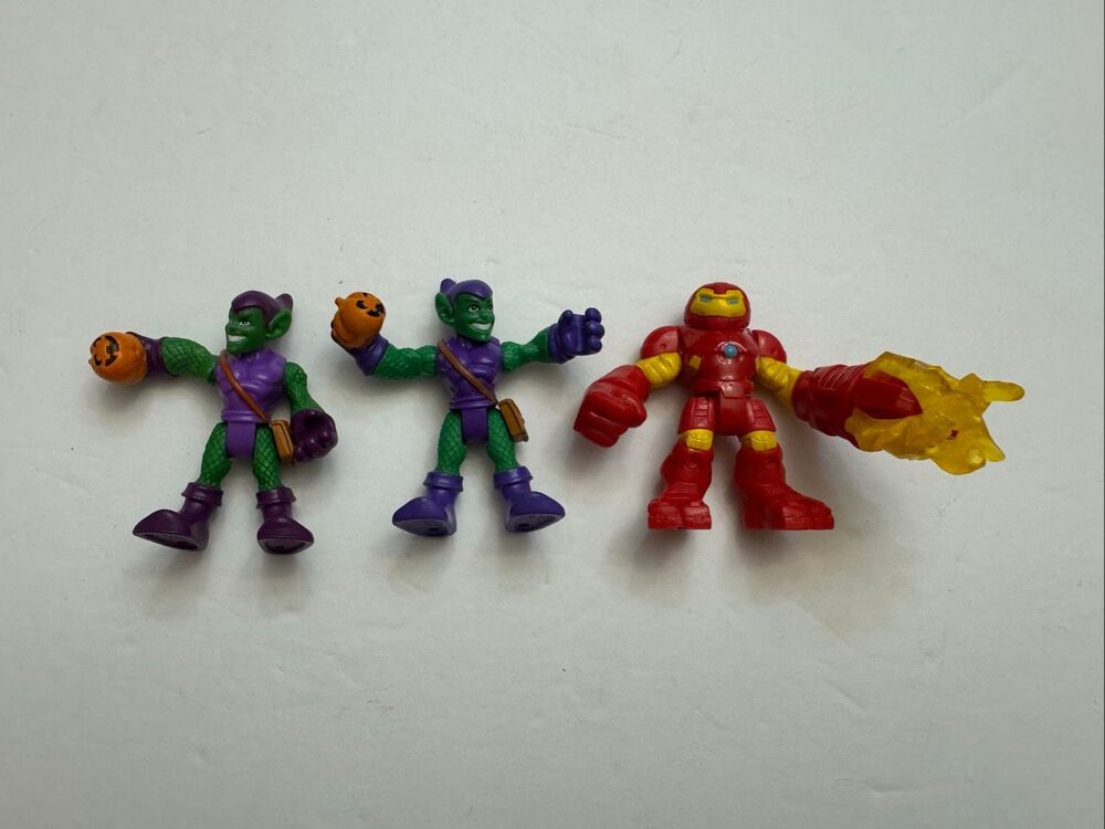 Imaginext Marvel Iron Man & Green Goblin Action Figure Set of 3
